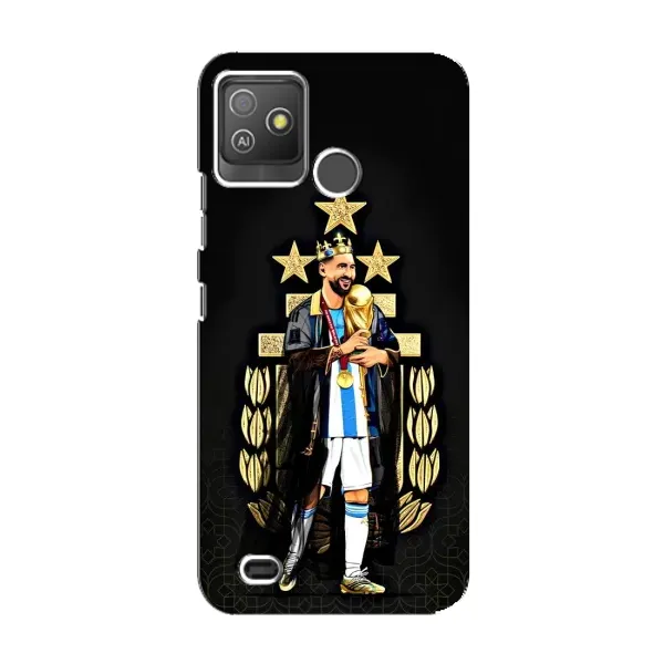 Чохол з принтом «Мессі Король» для TECNO Pop 5 GO