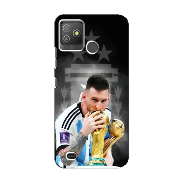 Чохол з принтом «Мессі Чемпіон» для TECNO Pop 5 GO