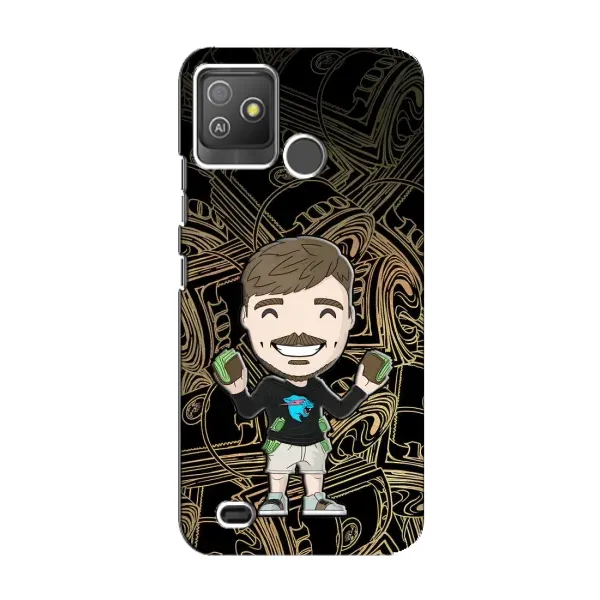 Чохол з принтом «Mister Beast» для TECNO Pop 5 GO