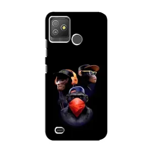 Чехол с Обезьянами Tecno Pop 5 GO - (AlphaPrint)