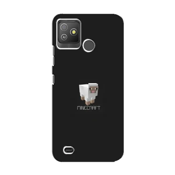 Чохол з принтом «Овечка Майнкрафт» для TECNO Pop 5 GO Чохол з принтом «Овечка Майнкрафт» для TECNO Pop 5 GO