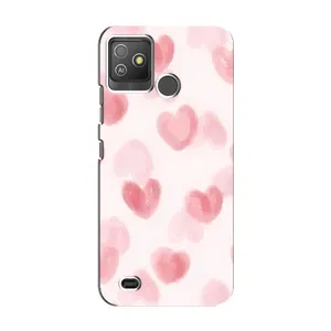 Чехол с розовым рисунком для Tecno Pop 5 GO