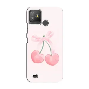 Чехол с принтом «Розовые вишни» для TECNO Pop 5 GO