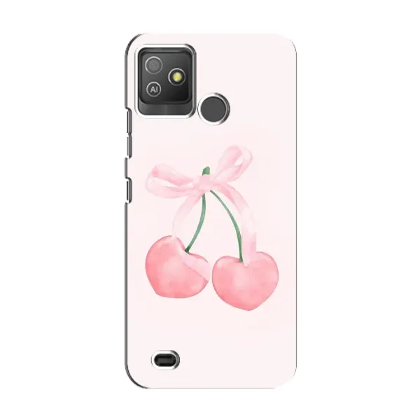 Чехол с принтом «Розовые вишни» для TECNO Pop 5 GO