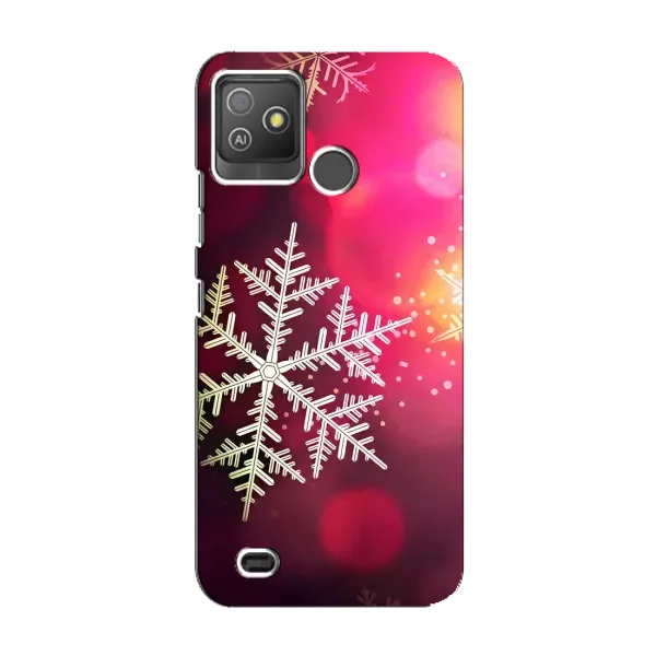 Чехол с принтом «Снежинка» для TECNO Pop 5 GO