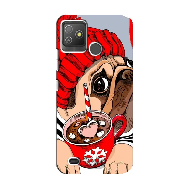 Чехол с принтом «Собачка в шапке» для TECNO Pop 5 GO Чехол с принтом «Собачка в шапке» для TECNO Pop 5 GO