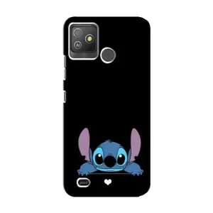 Чохол з принтом Стіч на TECNO Pop 5 GO (Стіч на чорному)