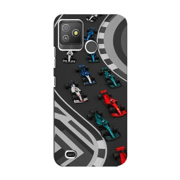 Чехол с принтом «Трасса Ф1» для TECNO Pop 5 GO