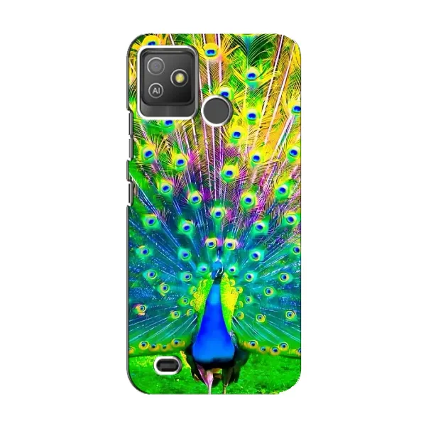 Чехол с принтом «Яркий Павлин» для TECNO Pop 5 GO Чехол с принтом «Яркий Павлин» для TECNO Pop 5 GO