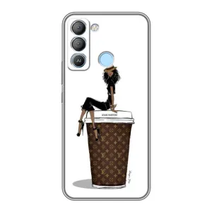 Чохли Луі Вітон для TECNO Pop 5 LTE (AlphaPrint - LOUIS VUITTON) (кава LOUIS VUITTON)