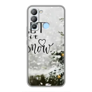 Новорічні, Святкові Чохли для TECNO Pop 5 LTE - 2024 год (Let it snow)