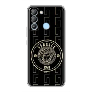 Чохли VERSACE для ТЕКНО Pop 5 LTE (PREMIUMPrint) (Лого Версаче)