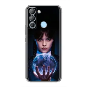 Чохол з принтом «Магічна сфера Венздей» для TECNO Pop 5 LTE