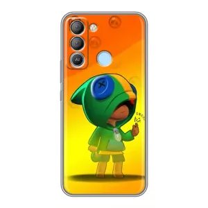 Чехол для TECNO Pop 5 LTE Бравл Старс (VPrint) (Хлопчик Леон)