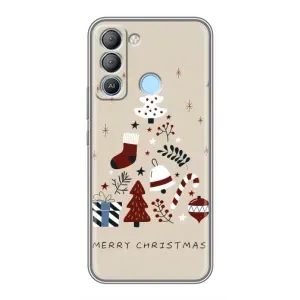 Різдвяні, Святкові Чохли для ТЕКНО Pop 5 LTE (Merry Christmas)