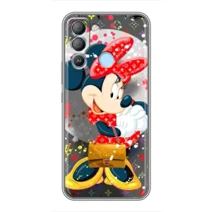 Чохол Disney Mouse TECNO Pop 5 LTE (PREMIUMPrint) (Minni з бантіком)