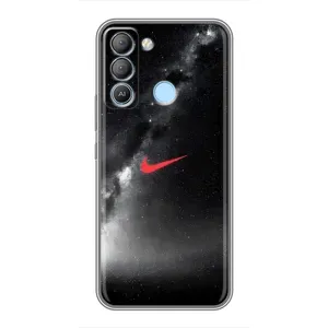 Чохол для TECNO Pop 5 LTE - з принтом Найк (AlphaPrint) (Найк червоний)