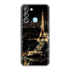 Чохол Ейфелева Вежа TECNO Pop 5 LTE - (AlphaPrint) (Нічний Париж)