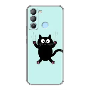 Чохол з принтом для TECNO Pop 5 LTE (AlphaPrint) Модні коти