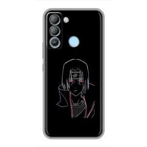 Чохли на тему: Ітачи Учіха для TECNO Pop 5 LTE (AlphaPrint) (силует Ітачі)