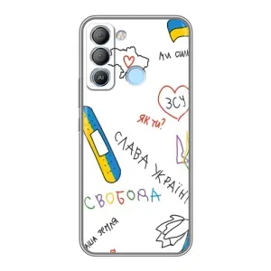 Чохли (Доброго вечора, ми за України) для ТЕКНО Pop 5 LTE (AlphaPrint) (Стикер)