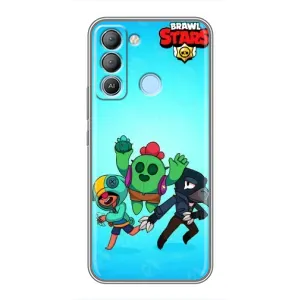 Чехлы Brawl Stars для TECNO Pop 5 LTE (AlphaPrint) (Тріо героїв)