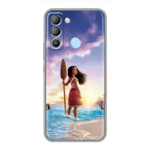 Чохол з мультфільмом Ваяна TECNO Pop 5 LTE (Моана з веслом)