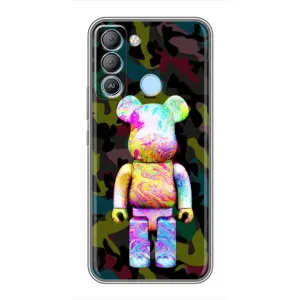 Чохли для TECNO Pop 5 LTE - Bearbrick Louis Vuitton (PREMIUMPrint) (Яскравий Bearbrick)