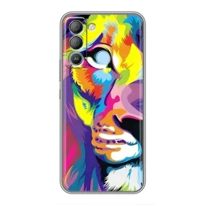 Чохол з принтом «Яскравий Лев» для TECNO Pop 5 LTE