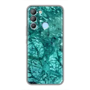 Мраморний чехол на TECNO Pop 5 LTE (VPrint) (Зелений мрамор)