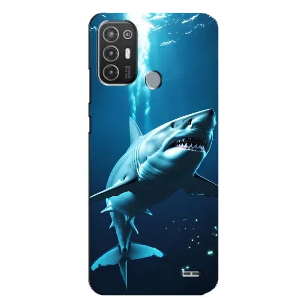 Чохол з принтом «Акула під водою» для TECNO Pop 6 Pro (BE8)