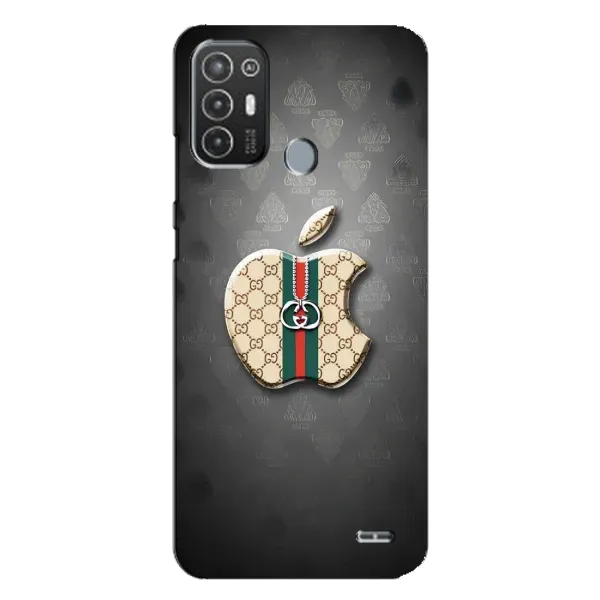 Чохол з принтом «Apple gucci» для TECNO Pop 6 Pro (BE8)