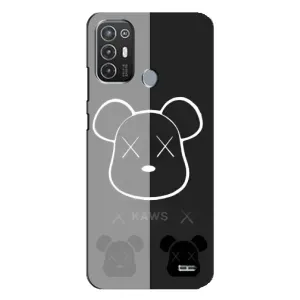 Чохли для TECNO Pop 6 Pro (BE8) - Bearbrick Louis Vuitton (PREMIUMPrint) (БеарБрік очі)