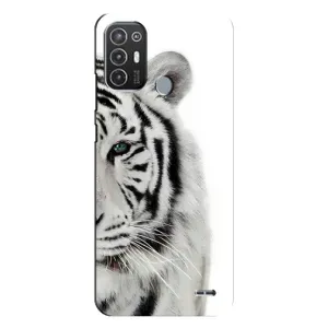 Чохли з картинкою животних TECNO Pop 6 Pro (BE8) (Білий Тигр)