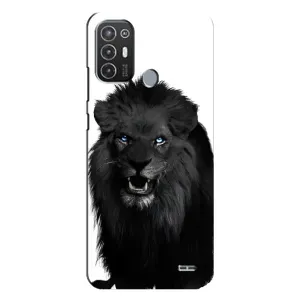 Чохли з картинкою животних TECNO Pop 6 Pro (BE8) (Чорний ЛЕВ)