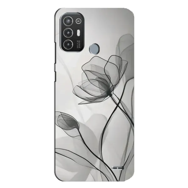 Чохол з принтом «Чорні квіти» для TECNO Pop 6 Pro (BE8) Чохол з принтом «Чорні квіти» для TECNO Pop 6 Pro (BE8)