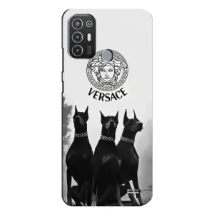 Чохли VERSACE для ТЕСNО Рop 6 Рro (BE8) (PREMIUMPrint) (Доберман Версаче)