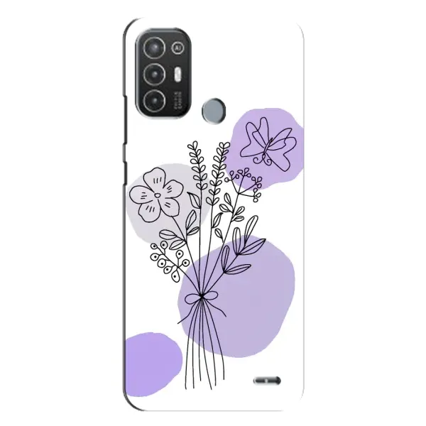 Чохол з принтом «Букет фіолетова абстракція» для TECNO Pop 6 Pro (BE8) Чохол з принтом «Букет фіолетова абстракція» для TECNO Pop 6 Pro (BE8)