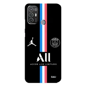 Чохли PSG для TECNO Pop 6 Pro (BE8) (AlphaPrint) (футболка ПСЖ)