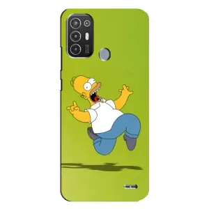 Чjхол з Сімпсонами для TECNO Pop 6 Pro (BE8) (VPrint) (Гомер Сімпсон)