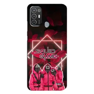 Чохол Гра в кальмара для TECNO Pop 6 Pro (BE8) (Охоронці Гра кальмара)