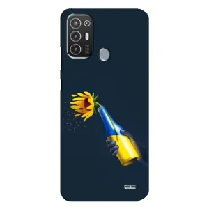 Чохол для Патріота України TECNO Pop 6 Pro (BE8) - (AlphaPrint) (Коктель молотова)