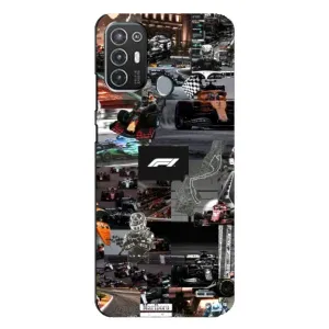 Чохол Формула1 на TECNO Pop 6 Pro (BE8) (Гоночний колаж Ф1)