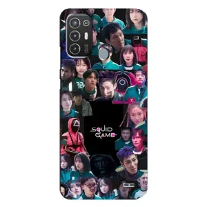 Чохол Гра в кальмара для TECNO Pop 6 Pro (BE8) (Колаж Гра кальмара)
