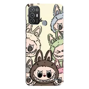 Чохол з Лабубу на TECNO Pop 6 Pro (BE8) (Золота мавпа Bored Ape)