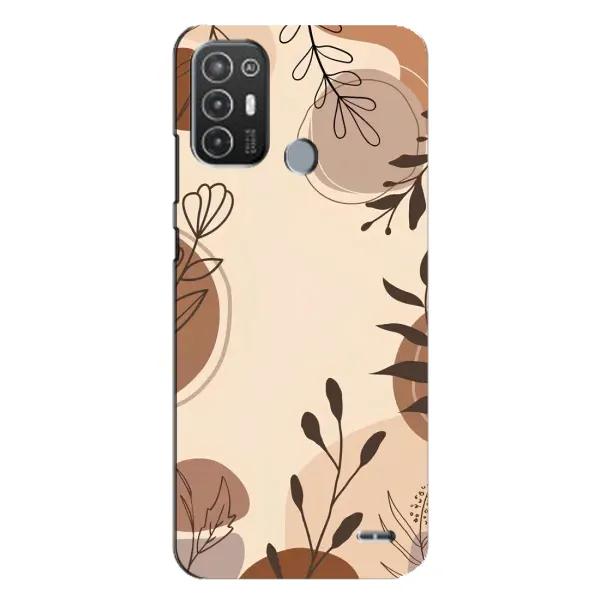 Чохол з принтом «Коричневі квіти» для TECNO Pop 6 Pro (BE8) Чохол з принтом «Коричневі квіти» для TECNO Pop 6 Pro (BE8)