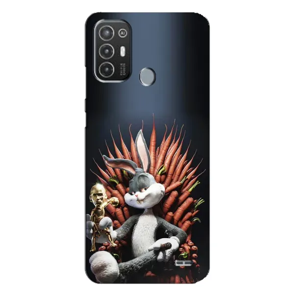 Чохол з принтом «Король Кролик» для TECNO Pop 6 Pro (BE8)