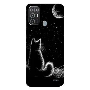 Чехол с принтом для TECNO Pop 6 Pro (BE8) (AlphaPrint) Модные коты