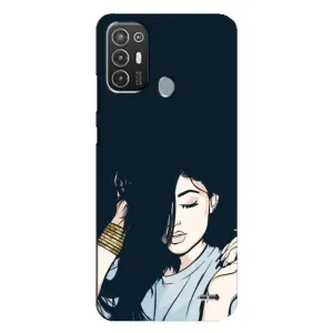 Чохол з друком для TECNO Pop 6 Pro (BE8) - (Мода) (AlphaPrint) (Гарна дівчина)