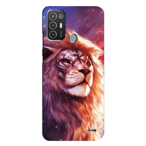 Чохол з принтом «Красочний Лев» для TECNO Pop 6 Pro (BE8)